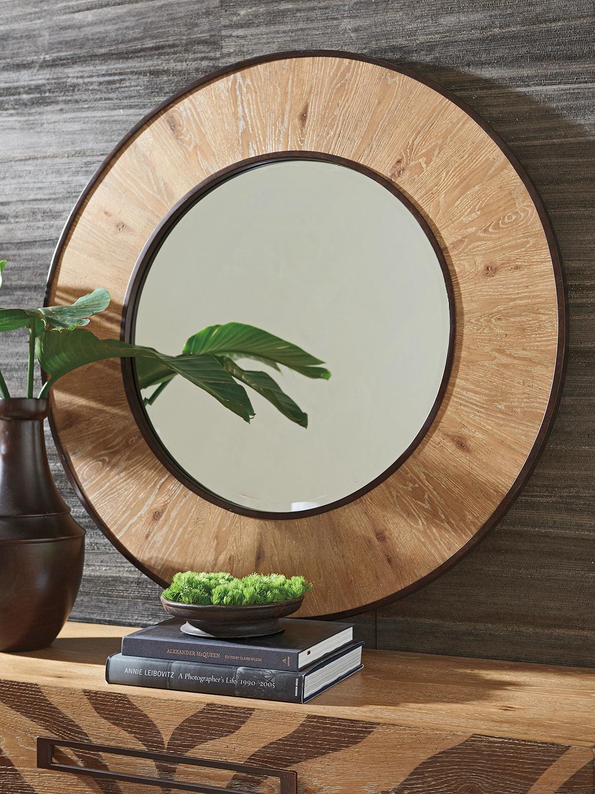 Tommy Bahama Home Los Altos Carins Round Mirror WALL MIRRORS
