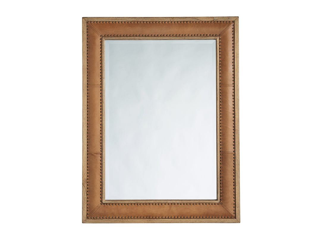 American Home Furniture | Tommy Bahama Home  - Los Altos Dominica Leather Rectangular Mirror