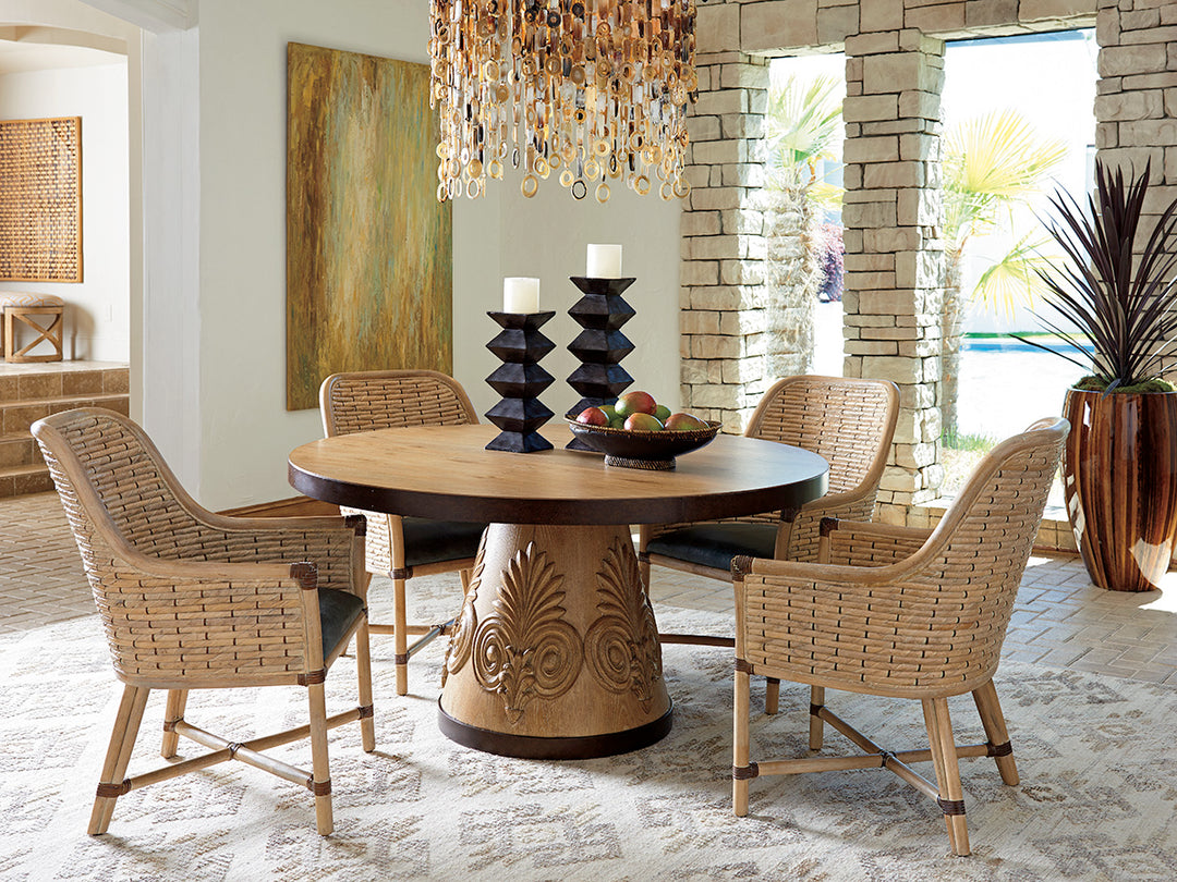 American Home Furniture | Tommy Bahama Home  - Los Altos Keeling Woven Arm Chair