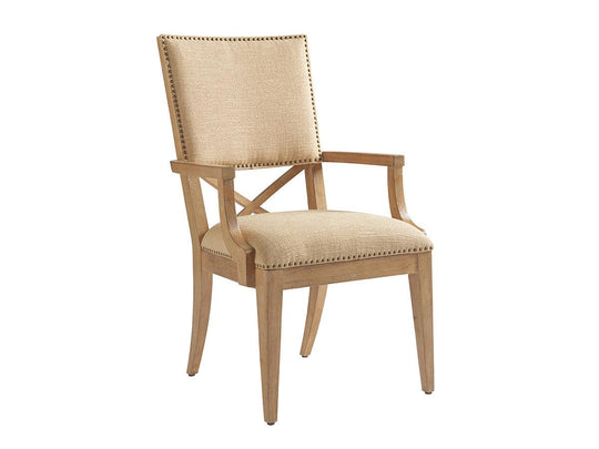 Tommy Bahama Home Los Altos Alderman Upholstered Arm Chair - Set of 2 DINING CHAIRS