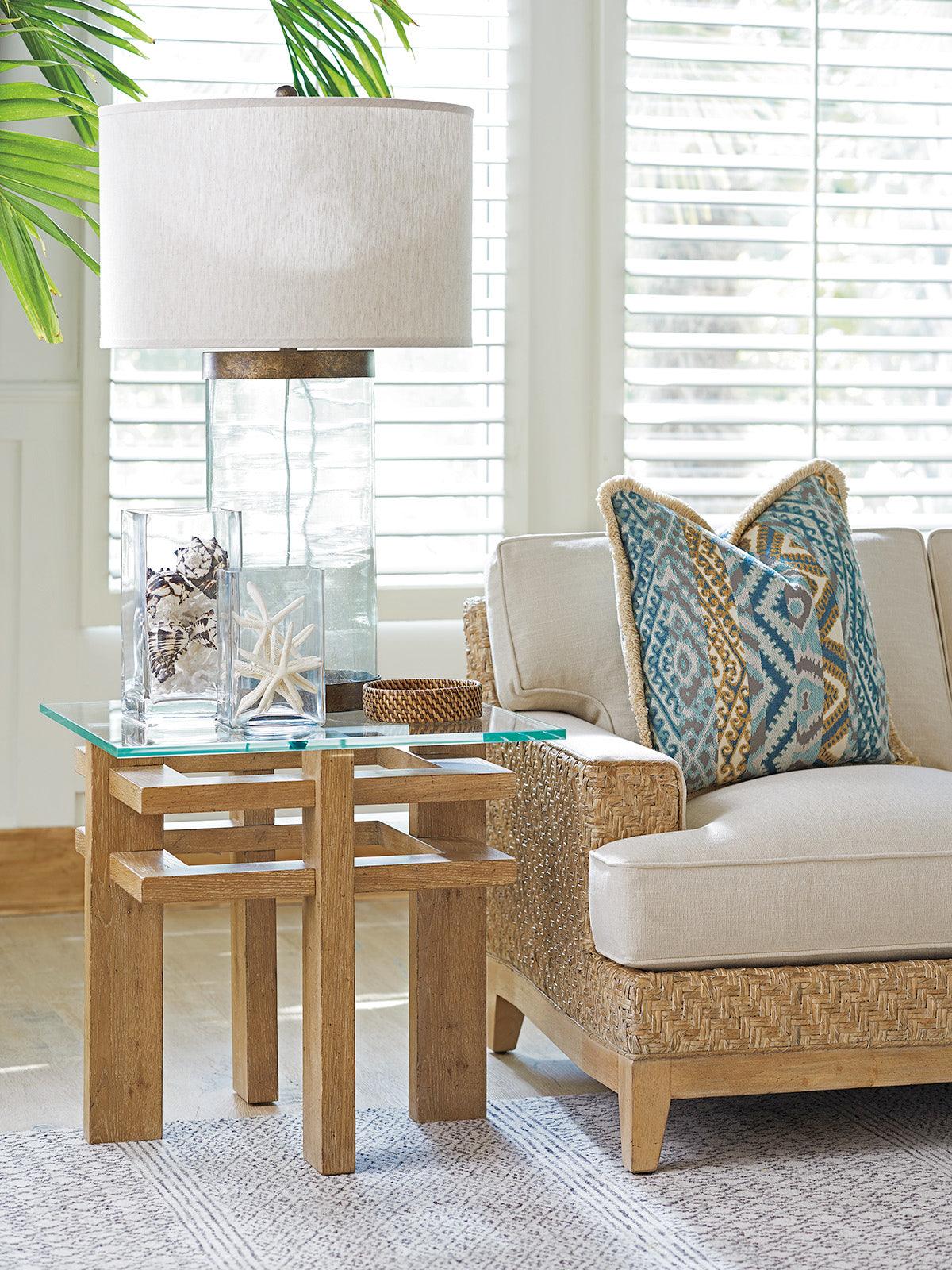 Tommy Bahama Home Los Altos Calcutta Square End Table ACCENT TABLES
