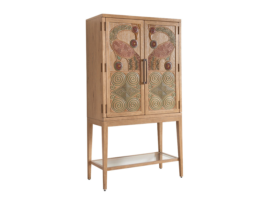 American Home Furniture | Tommy Bahama Home  - Los Altos Cameroon Bar Cabinet