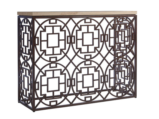Tommy Bahama Home Los Altos Ackermann Metal Console CONSOLE TABLES