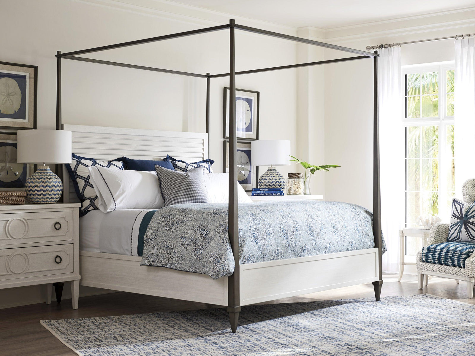 Tommy Bahama Home Ocean Breeze Coral Gables Poster Bed BEDS