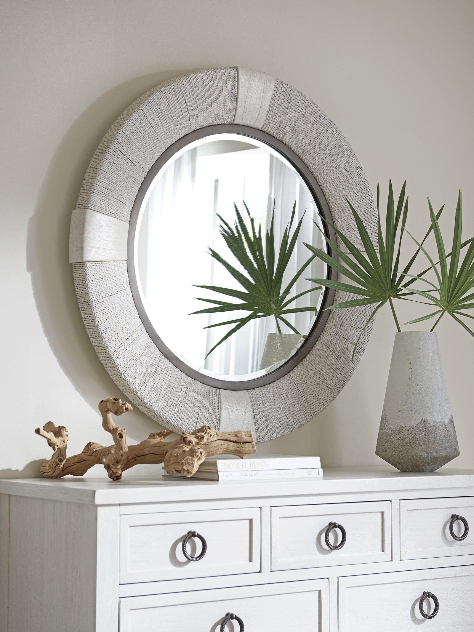 Tommy Bahama Home Ocean Breeze Seacroft Round Mirror WALL MIRRORS