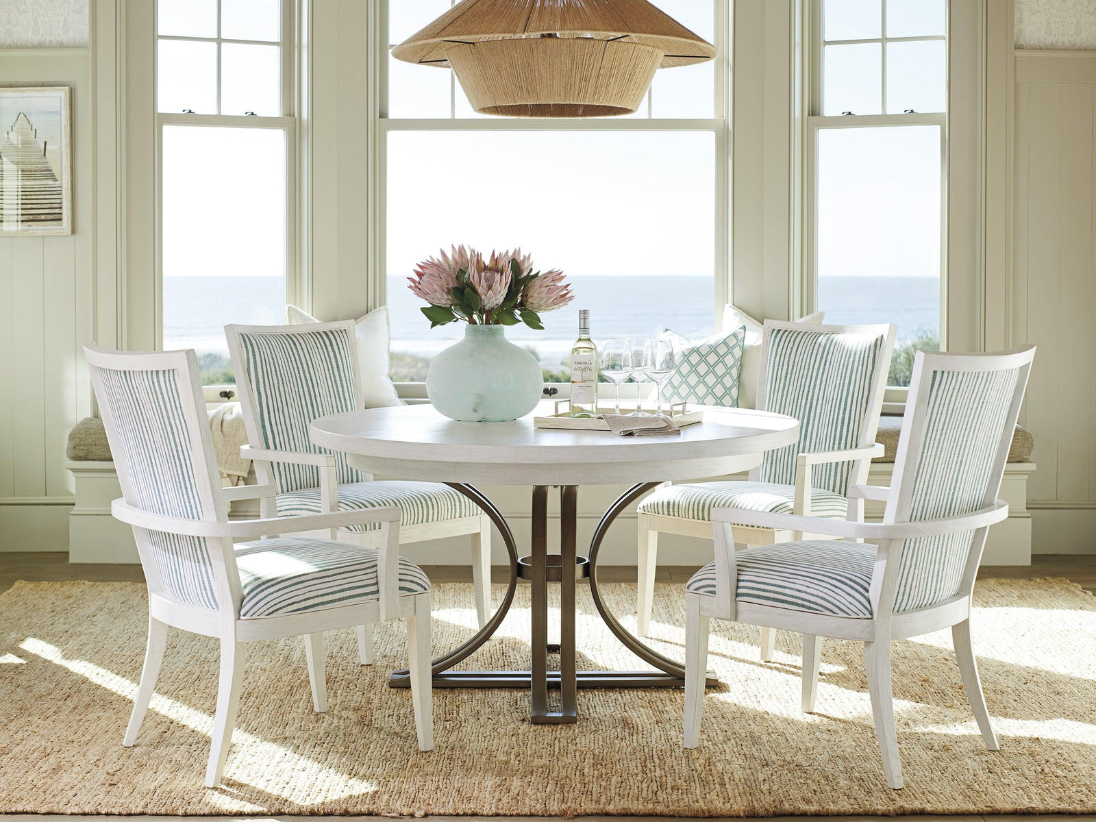 Tommy Bahama Home Ocean Breeze Savannah Round Dining Table DINING TABLES
