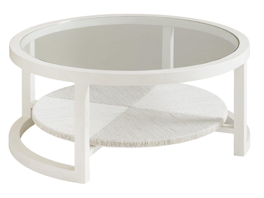 Tommy Bahama Home Ocean Breeze Pompano Round Cocktail Table COFFEE TABLES