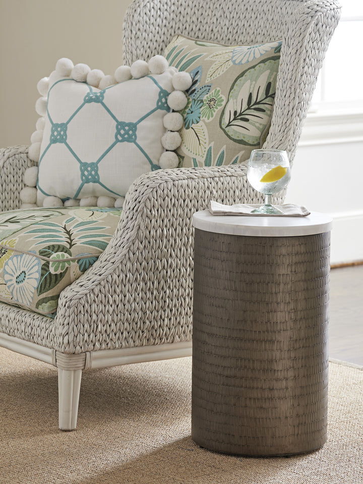 American Home Furniture | Tommy Bahama Home  - Ocean Breeze Turnberry Round Chairside Table