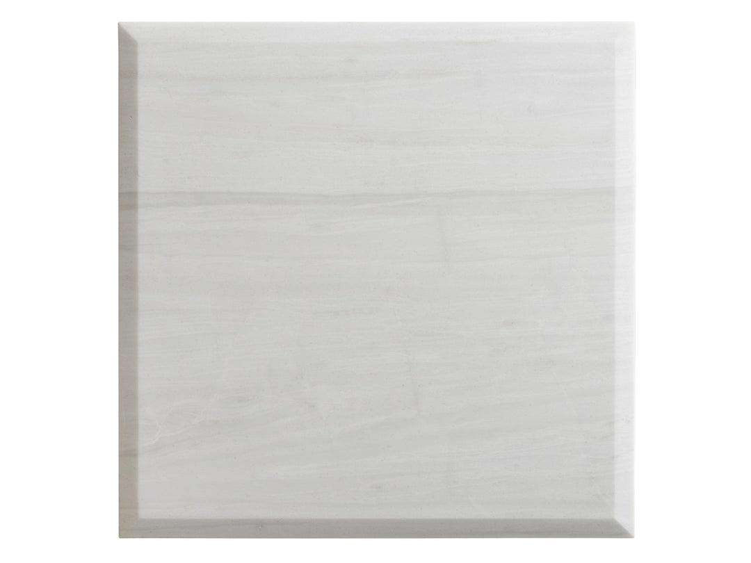 Ocean Breeze Flagler Square Marble Top End Table - AmericanHomeFurniture