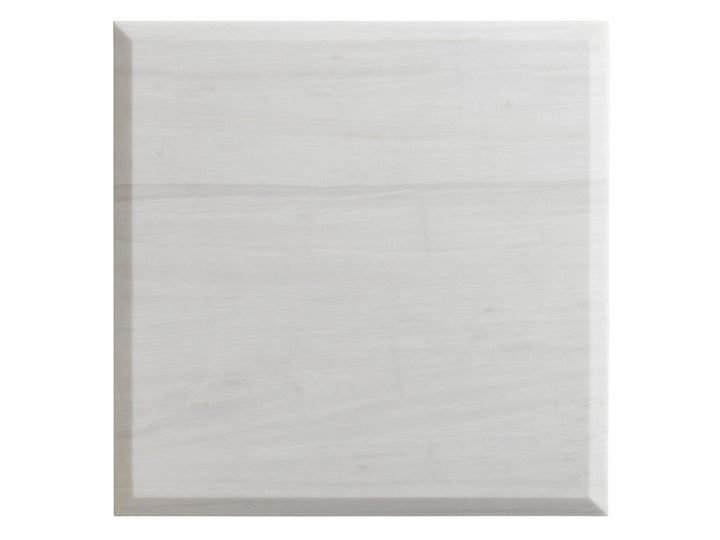 Ocean Breeze Flagler Square Marble Top End Table - AmericanHomeFurniture