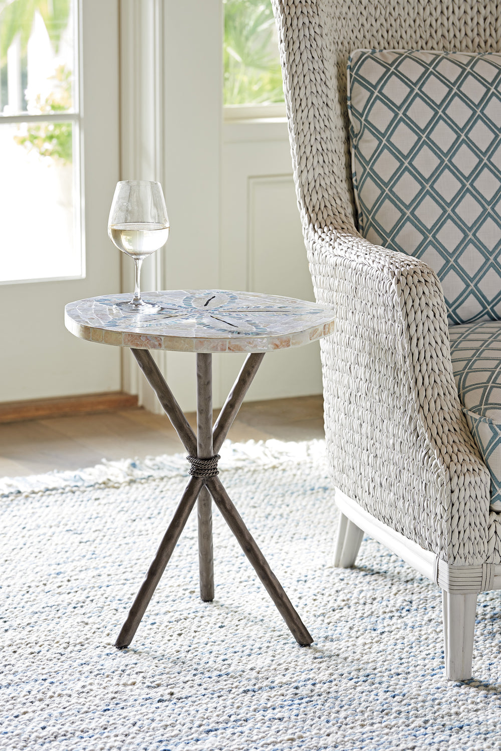 American Home Furniture | Tommy Bahama Home  - Ocean Breeze Sand Dollar End Table