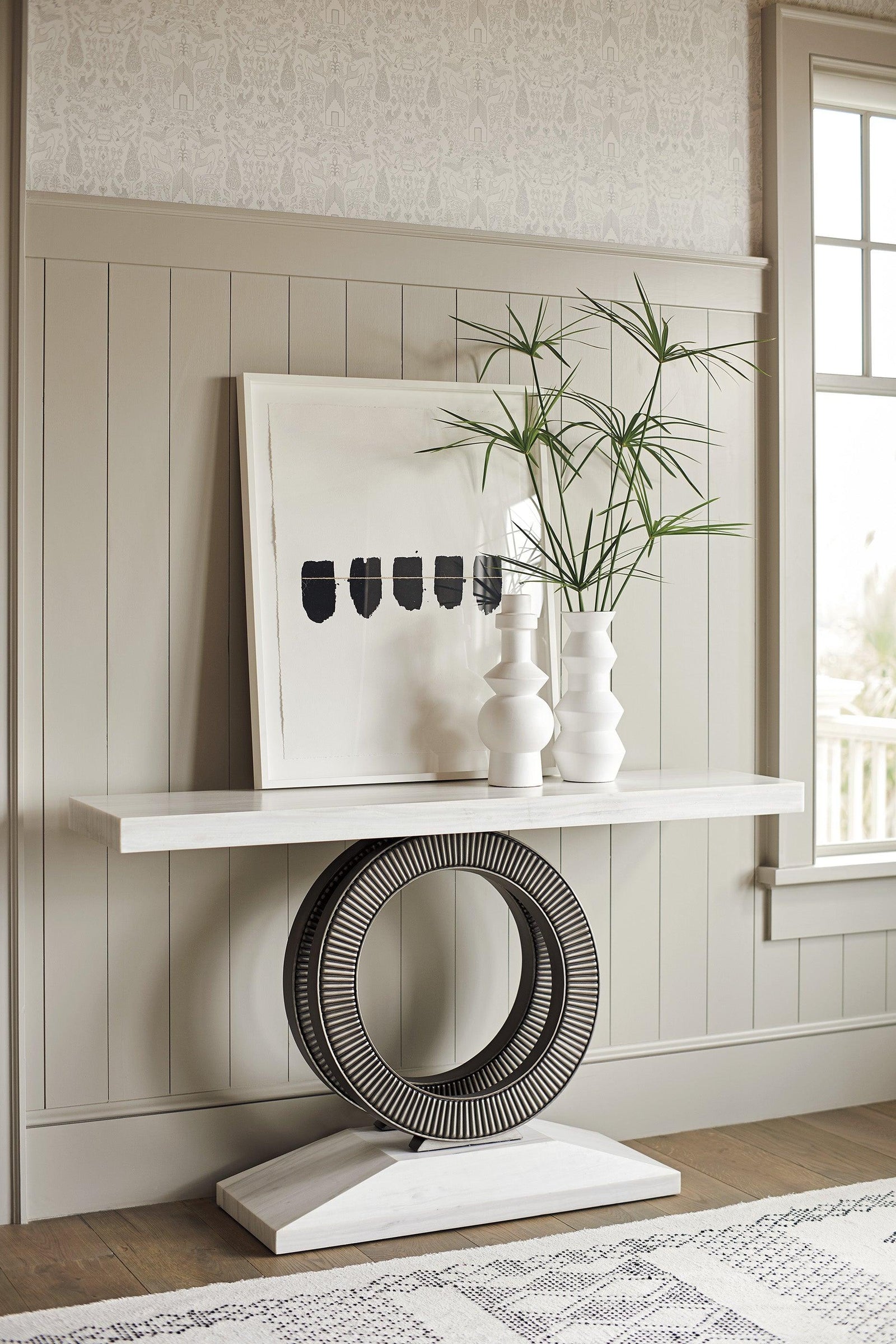 Tommy Bahama Home Ocean Breeze Wayfarer Stone Top Console CONSOLE TABLES