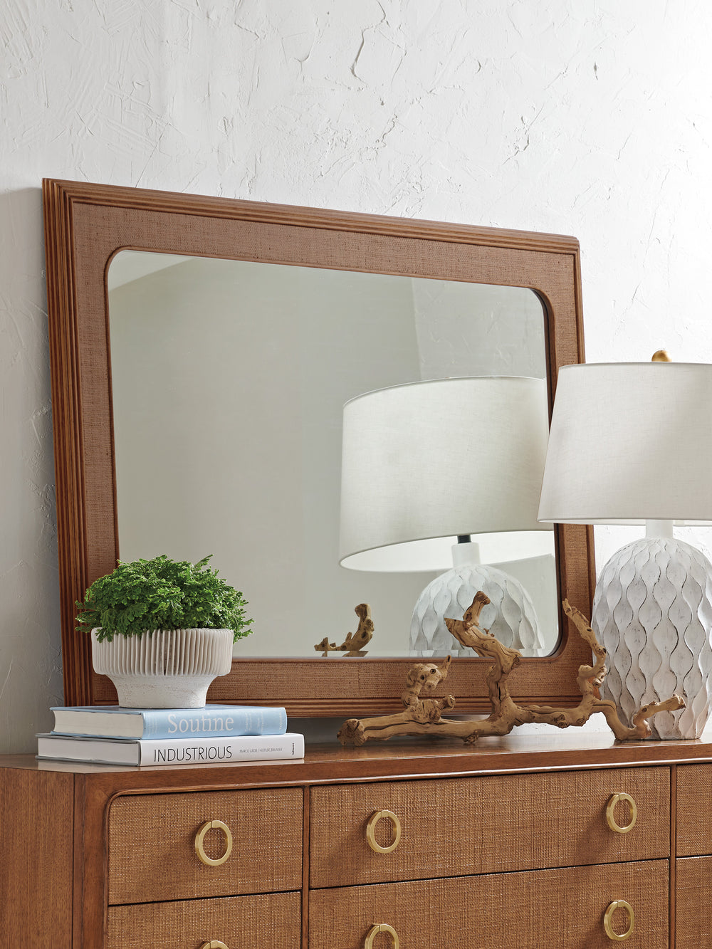 American Home Furniture | Tommy Bahama Home  - Palm Desert Keaton Rectangular Mirror