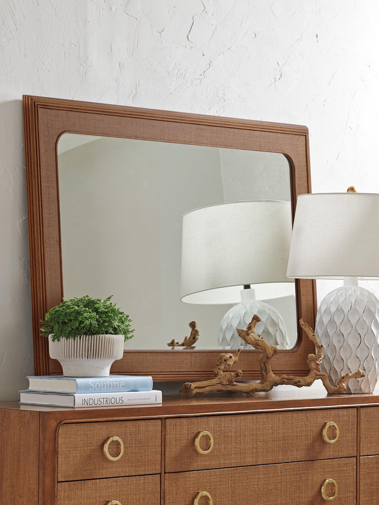 Tommy Bahama Home Palm Desert Keaton Rectangular Mirror WALL MIRRORS
