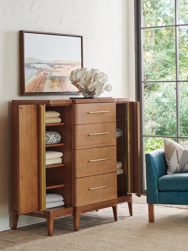 American Home Furniture | Tommy Bahama Home  - Palm Desert Remington Gentlemans Chest