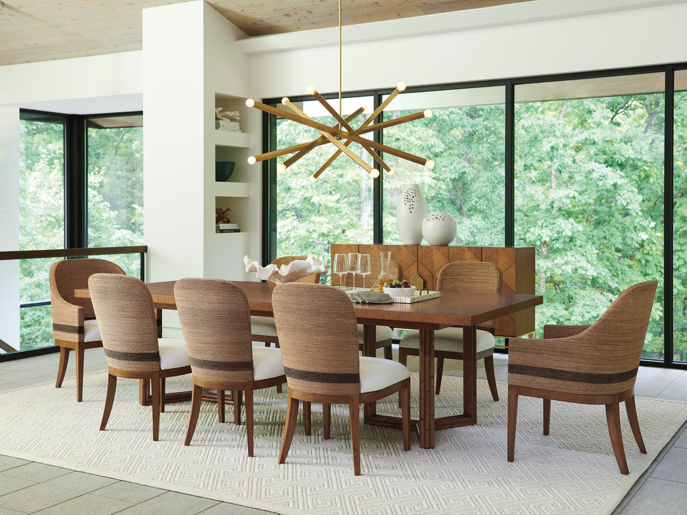 American Home Furniture | Tommy Bahama Home  - Palm Desert San Marino Double Pedestal Dining Table