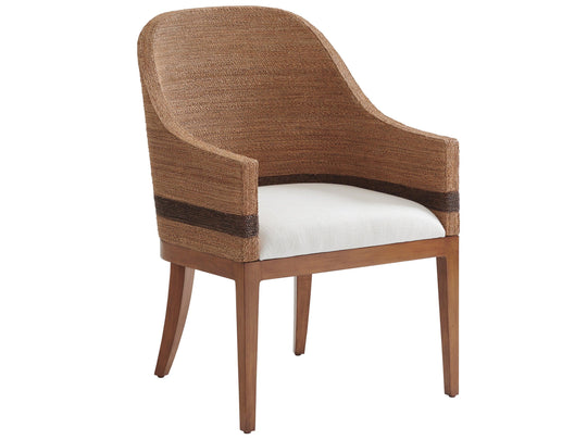 Tommy Bahama Home Palm Desert Bryson Woven Arm Chair - Set of 2 DINING CHAIRS