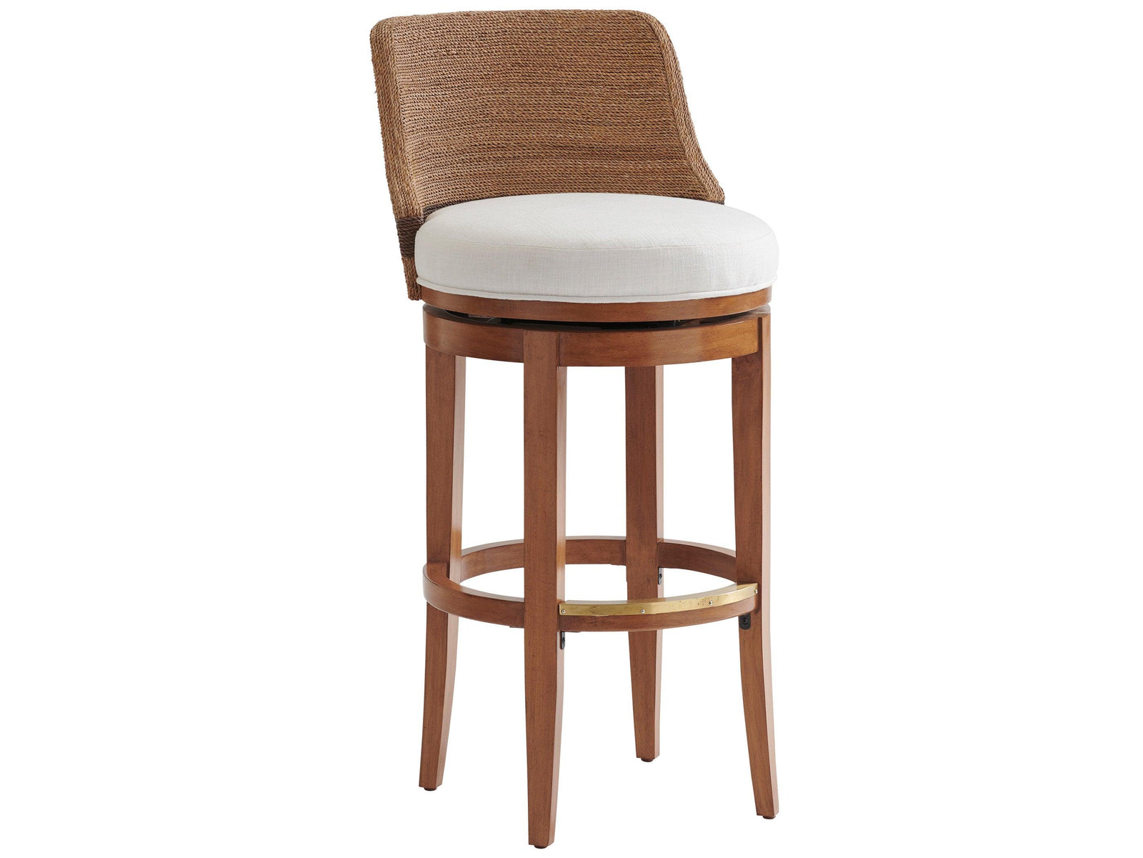 Tommy Bahama Home Palm Desert Kipton Swivel Bar Stool BAR STOOLS + COUNTER STOOLS