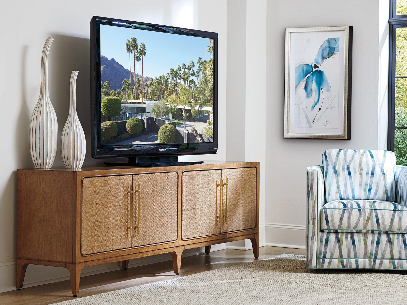Tommy Bahama Home Palm Desert Sierra Madre Media Console MEDIA + TV STANDS