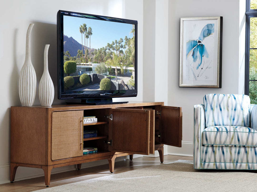 American Home Furniture | Tommy Bahama Home  - Palm Desert Sierra Madre Media Console