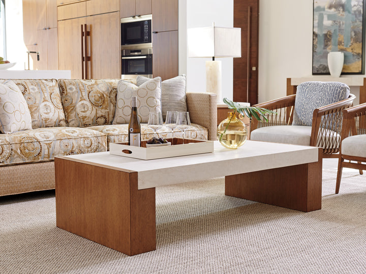 American Home Furniture | Tommy Bahama Home  - Palm Desert Eldorado Rectangular Cocktail Table