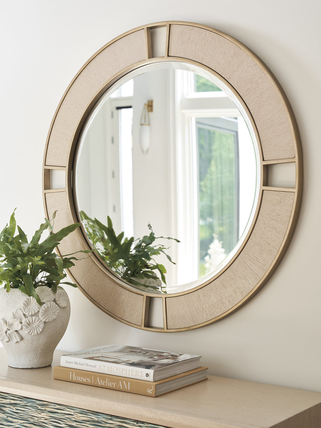 American Home Furniture | Tommy Bahama Home  - Sunset Key Nina Round Mirror