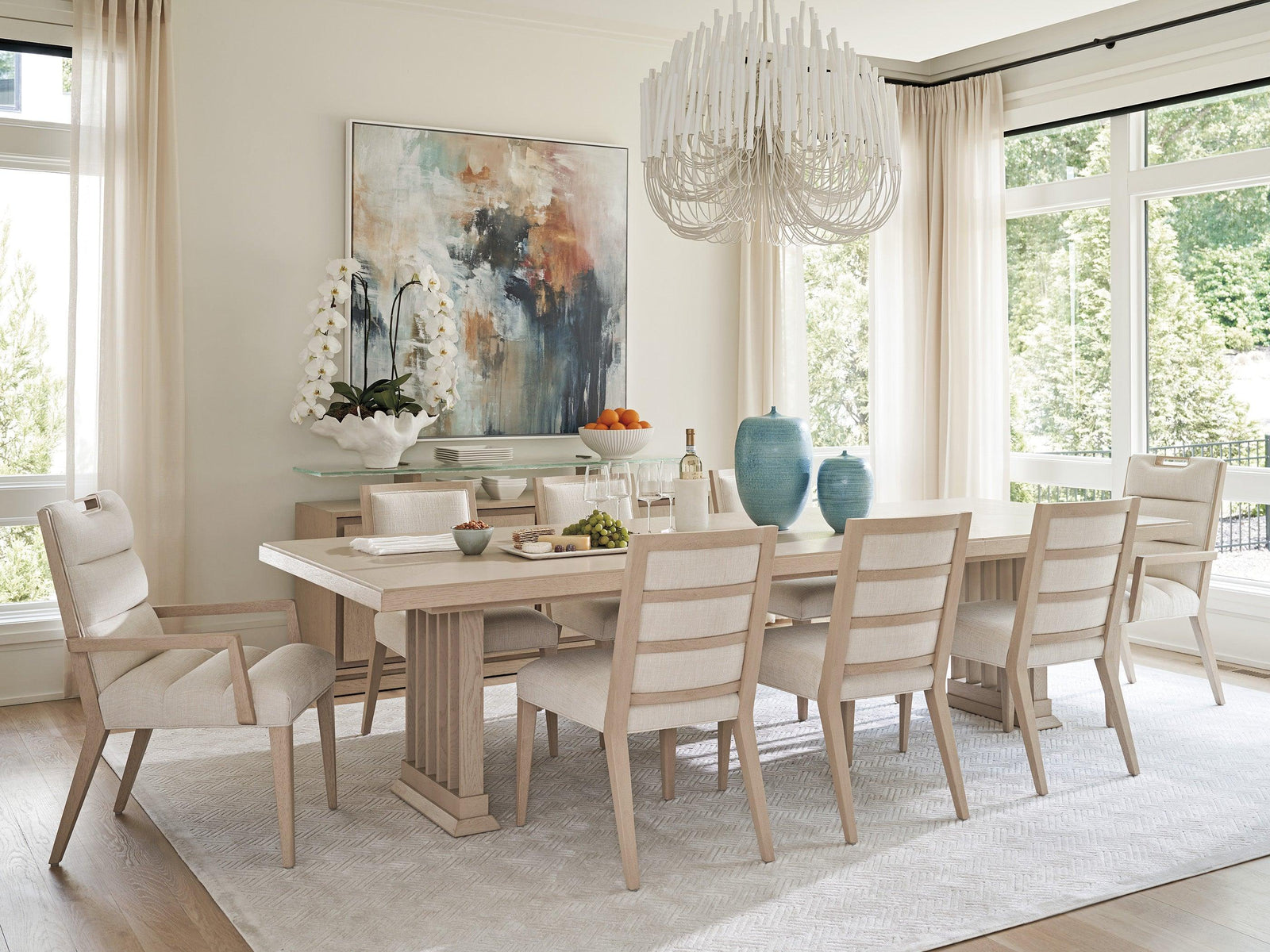 Tommy Bahama Home Sunset Key Belaire Rectangular Dining Table DINING TABLES