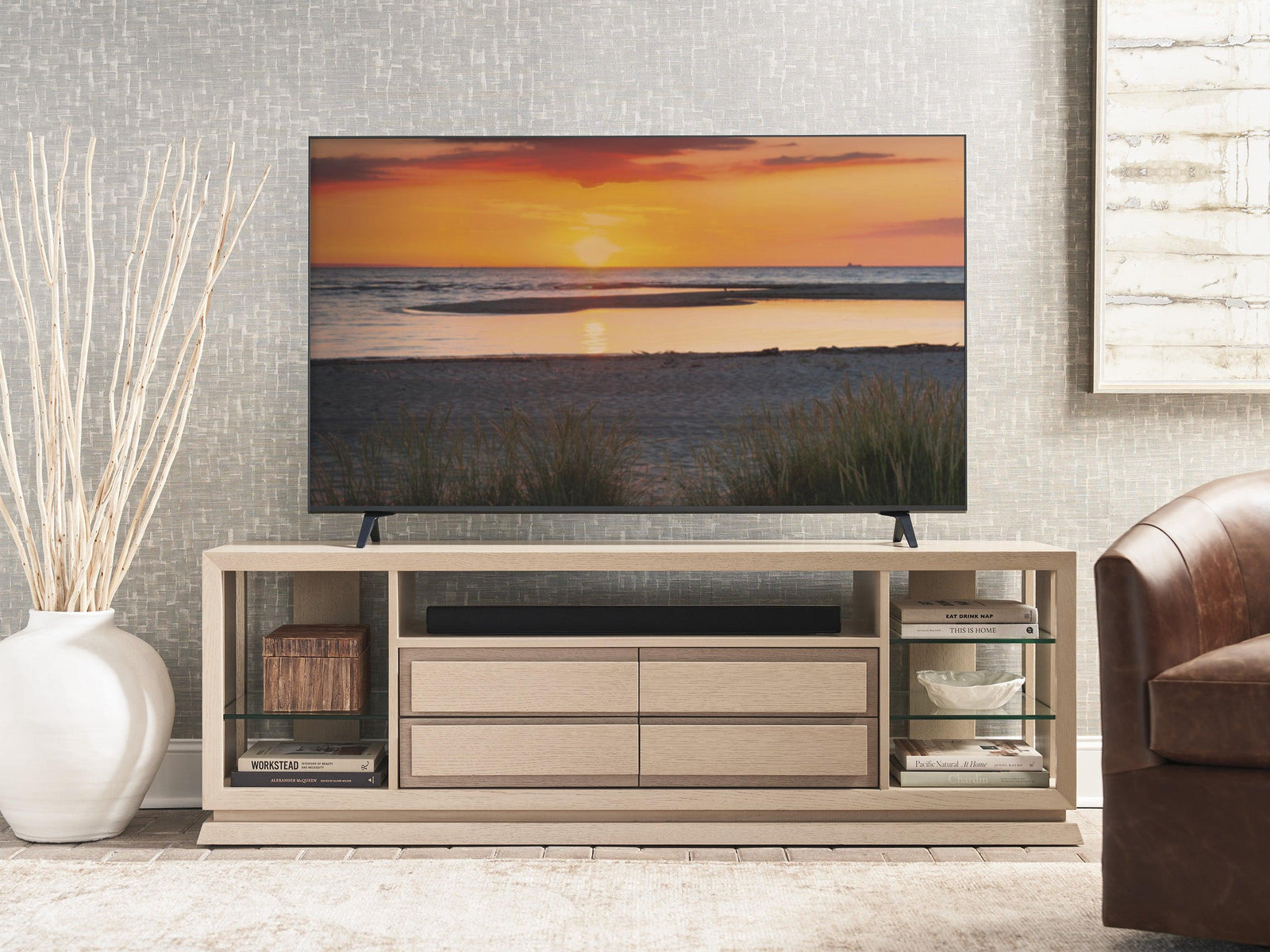 Tommy Bahama Home Sunset Key Carson Media Console MEDIA + TV STANDS
