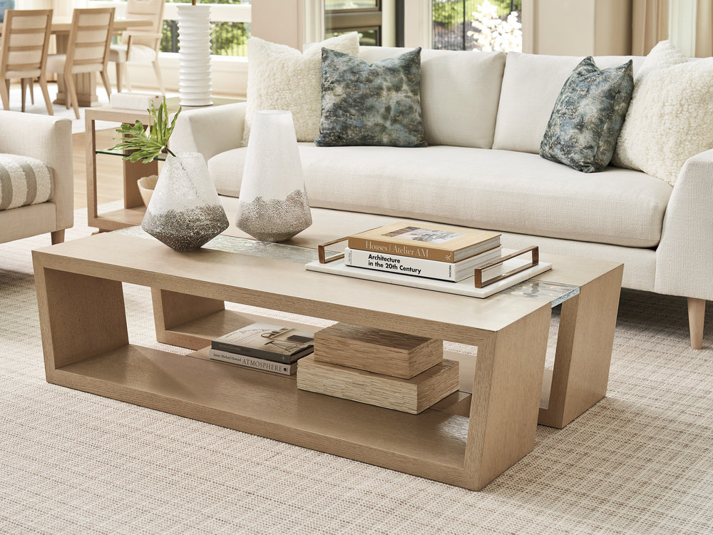 American Home Furniture | Tommy Bahama Home  - Sunset Key Fischer Rectangular Cocktail Table