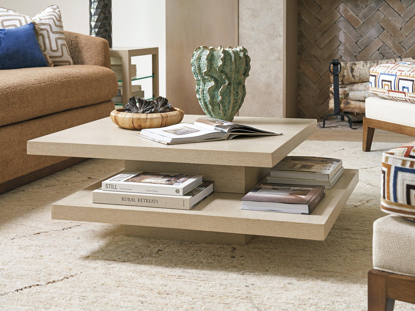 Tommy Bahama Home Sunset Key Prescott Tiered Cocktail Table COFFEE TABLES