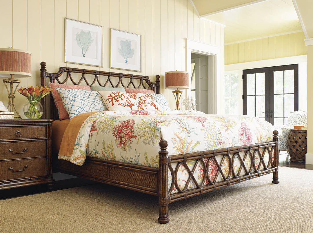 American Home Furniture | Tommy Bahama Home - Bali Hai Island Breeze Rattan Bed