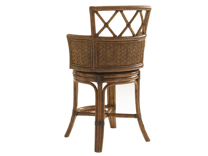 Bali Hai Kamala Bay Swivel Counter Stool - AmericanHomeFurniture