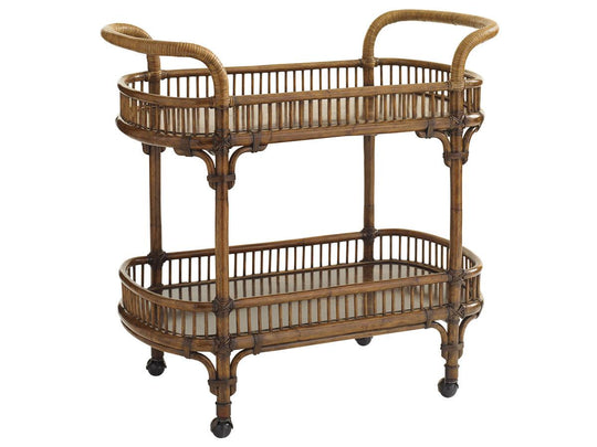 Tommy Bahama Home Bali Hai Veranda Bar Cart CABINETS