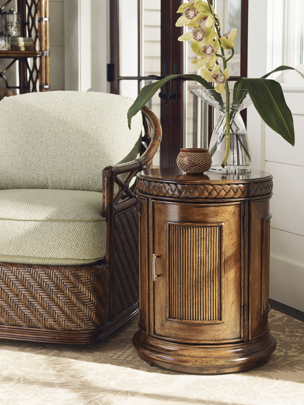 American Home Furniture | Tommy Bahama Home  - Bali Hai Belize Round End Table