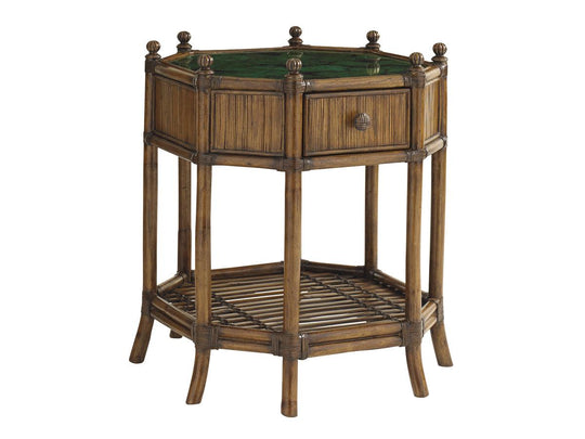 Tommy Bahama Home Bali Hai Flamingo Octagonal End Table ACCENT TABLES