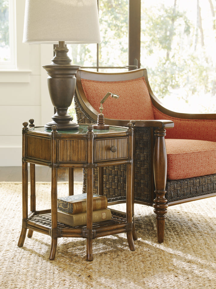 American Home Furniture | Tommy Bahama Home  - Bali Hai Flamingo Octagonal End Table