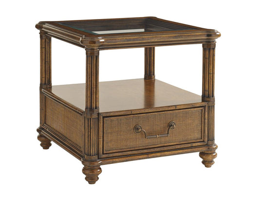 Tommy Bahama Home Bali Hai Bimini Square End Table ACCENT TABLES