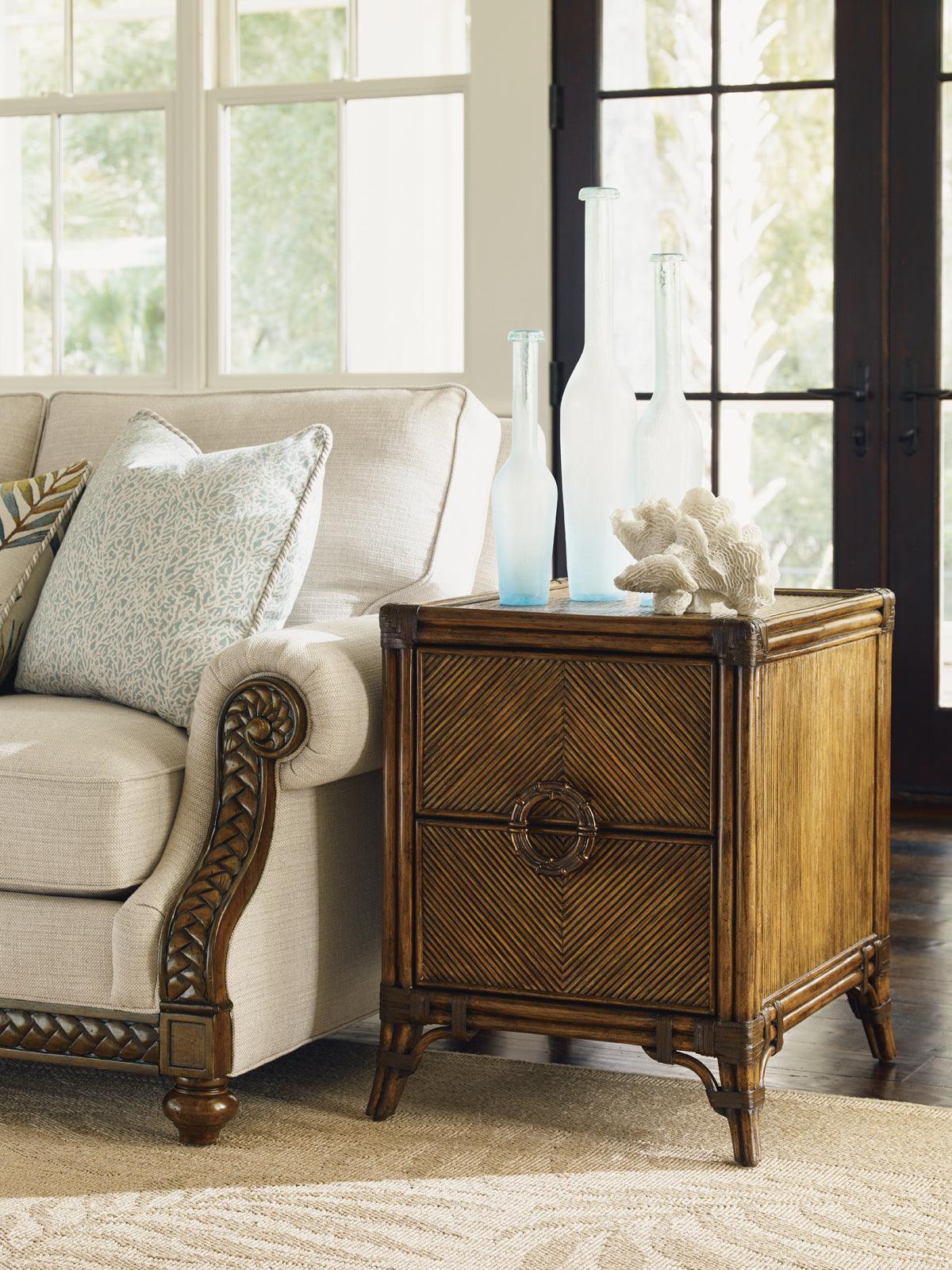 Tommy Bahama Home Bali Hai Bungalow Chairside Cabinet ACCENT TABLES