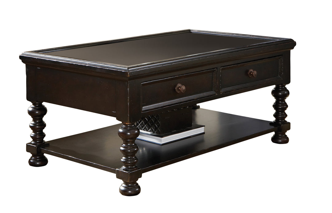 American Home Furniture | Tommy Bahama Home  - Kingstown Explorer Cocktail Table