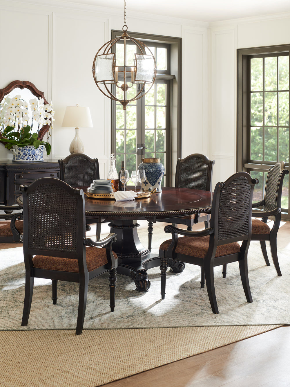 American Home Furniture | Tommy Bahama Home  - Kingstown Bonaire Round Dining Table