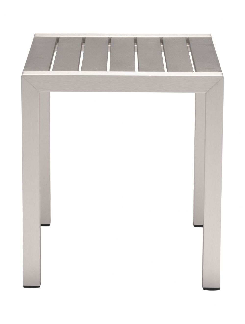 Cosmopolitan Side Table Gray & Silver