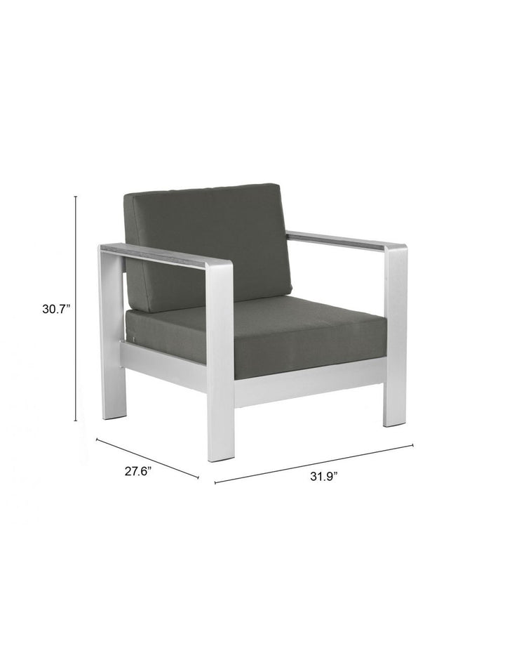 Cosmopolitan Arm Chair Gray