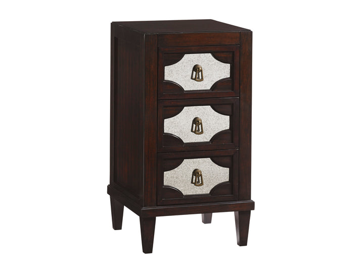 American Home Furniture | Lexington  - Kensington Place Lucerne Mirrored Nightstand