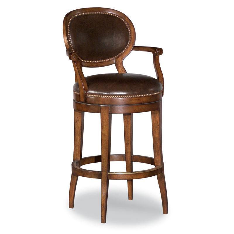 Woodbridge Oval Back Swivel Counter Stool BAR STOOLS + COUNTER STOOLS