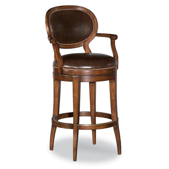 Woodbridge Oval Back Swivel Counter Stool BAR STOOLS + COUNTER STOOLS