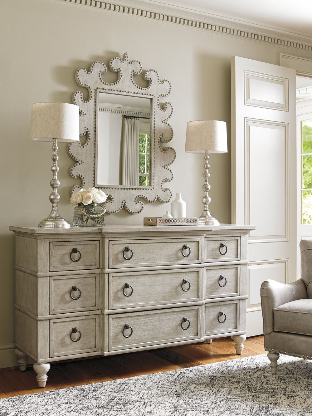 American Home Furniture | Lexington  - Oyster Bay Barrett Triple Dresser