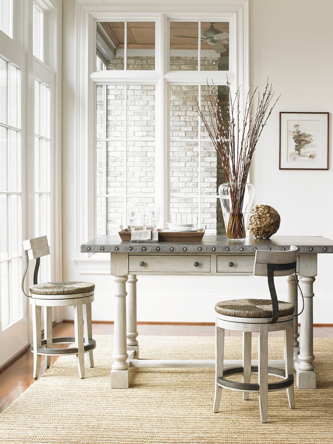 American Home Furniture | Lexington  - Oyster Bay Hidden Lake Bistro Table