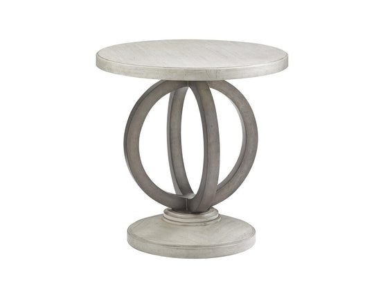 Lexington Oyster Bay Hewlett Round Side Table ACCENT TABLES