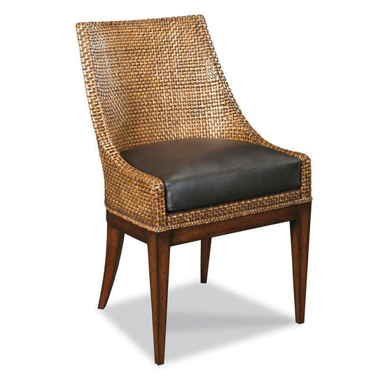 Woodbridge Woven Leather Chair - Set of 2 DINING CHAIRS