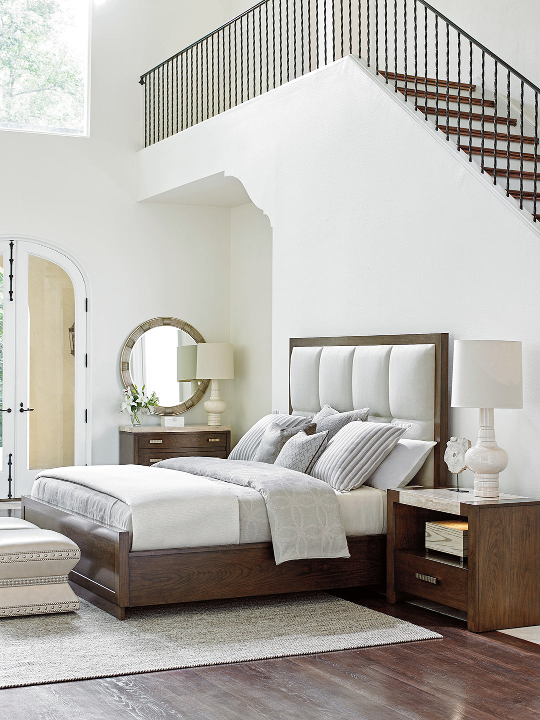 American Home Furniture | Lexington - Laurel Canyon Casa Del Mar Upholstered Bed